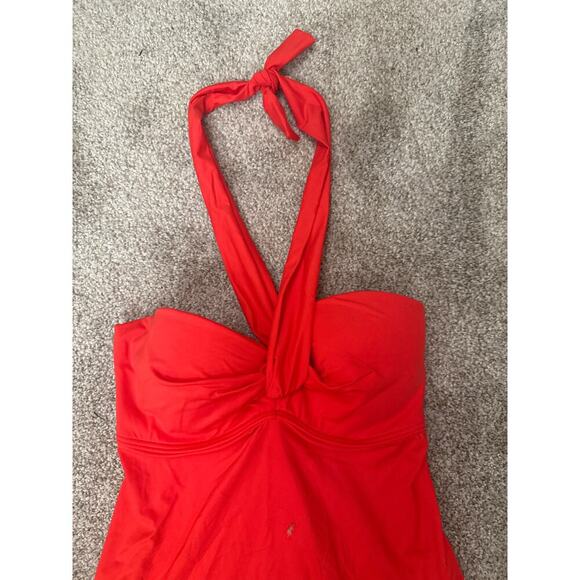 Coco Reef Five Way Bra Sized Underwire Tankini Top in Classic Red,32/34D - Picture 11 of 13
